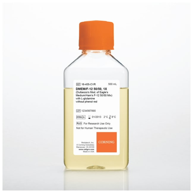 Corning&amp;trade;&amp;nbsp;Milieu liquide de culture cellulaire de base cellgro&amp;trade; : F-12 de DMEM et Ham, mélange 50/50