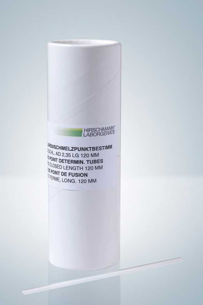 Hirschmann™ Tubes capillaires pour la détermination du point de fusion, une extrémité fermée
