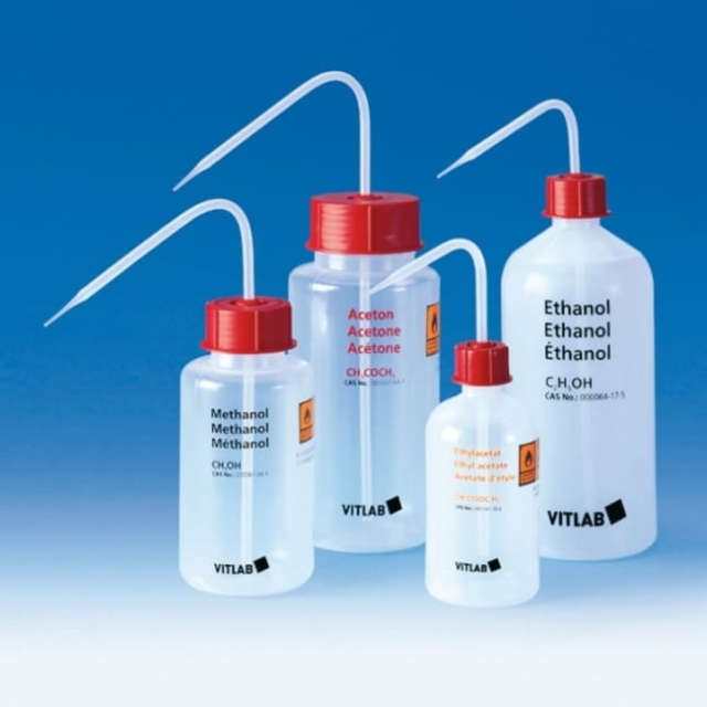  VITLAB™ Pissettes à col large VITsafe™ 500 ml