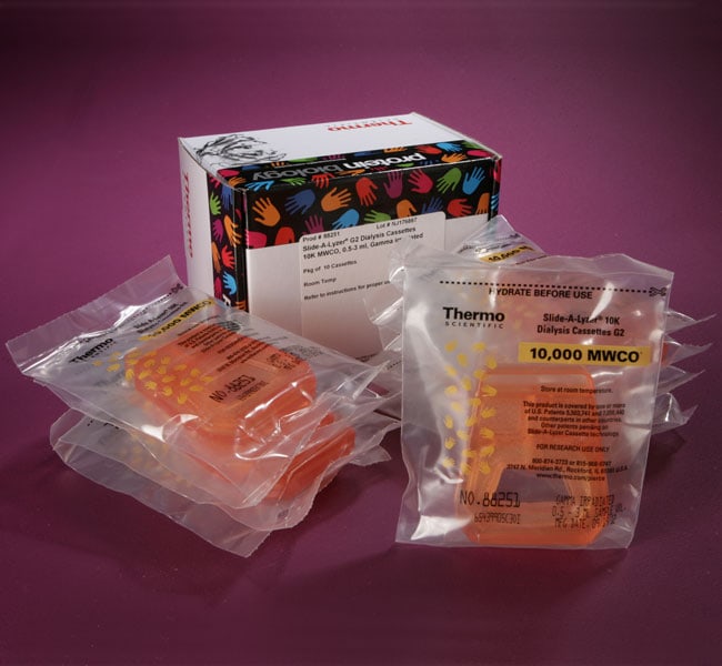 Thermo Scientific&trade;&nbsp;Cassettes de dialyse Slide-A-Lyzer&trade; G2, seuil de rétention des molécules de 10 000