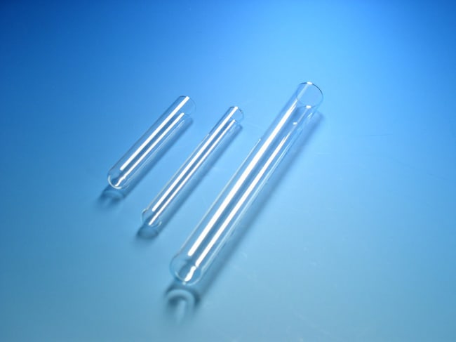 Karl Hecht&trade;&nbsp;Tube à essai en verre, fond rond, sans rebord, paroi épaisse