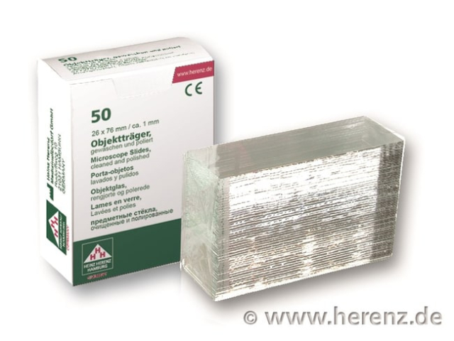 Heinz Herenz&nbsp;Microscope Slides with Cellophane