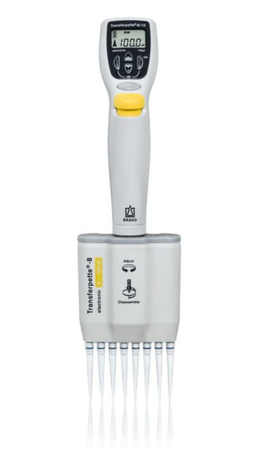 Brand&amp;trade;&amp;nbsp;Pipette électronique microlitre Transferpette&amp;trade;-8, 5 à 100 &amp;mu;l