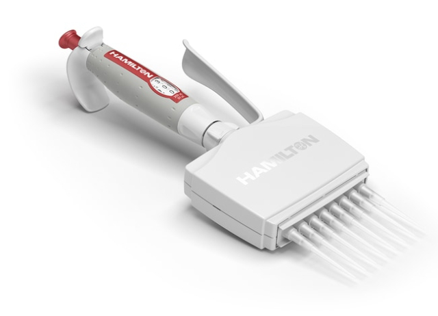 Hamilton&amp;trade;&amp;nbsp;Pipette multicanaux à volume réglable SoftGrip&amp;trade;