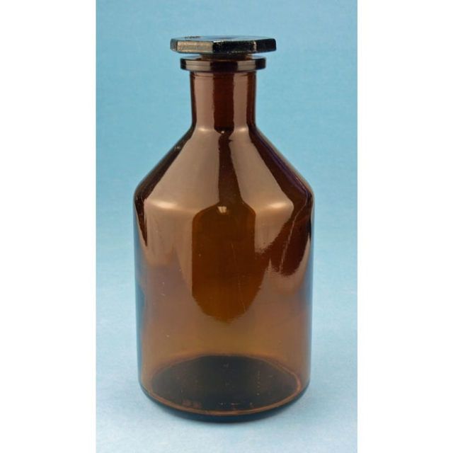  Hecht Karl™ Assistant™ Amber Reagent Bottle With Glass Stopper