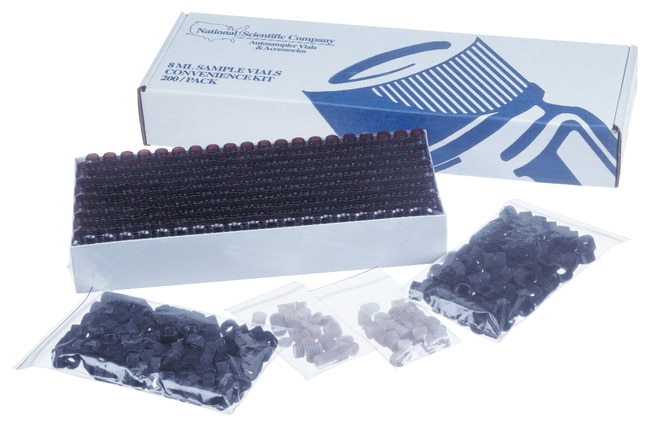 Thermo Scientific&trade;&nbsp;Flacons à échantillons à vis en verre National avec bouchons à opercule et septa