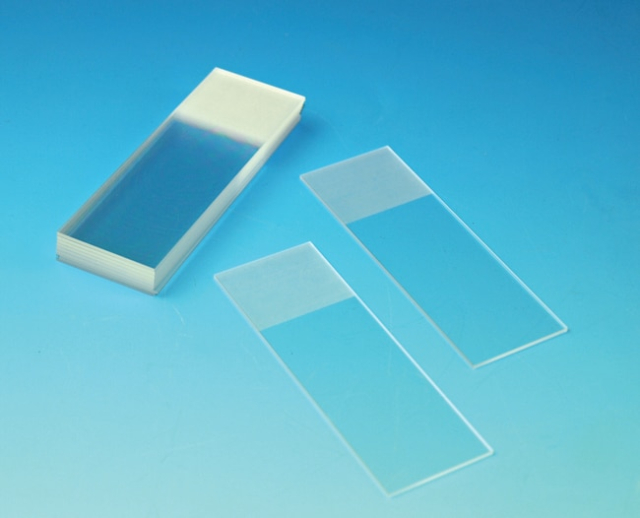 Karl Hecht&amp;trade;&amp;nbsp;Ground Edge Microscope Slides with Frosted End