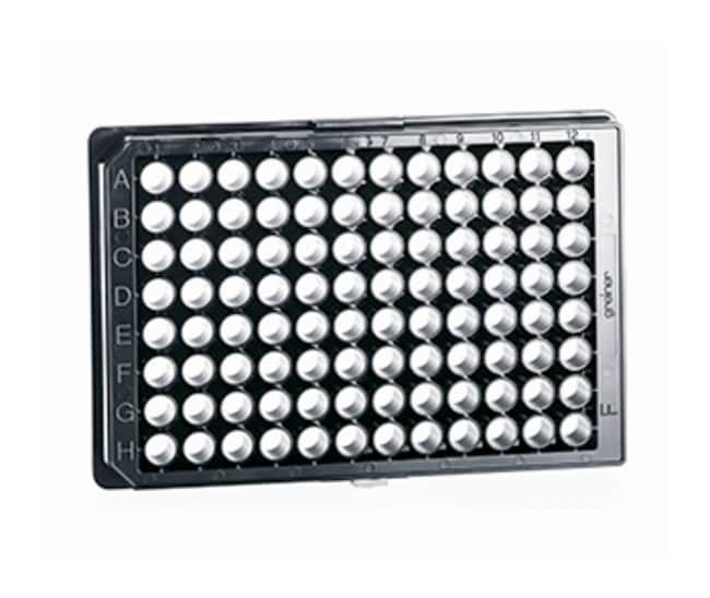 Greiner Bio-One&nbsp;Microplaque &mu;Clear&trade; à 96 puits, traitée pour la répulsion cellulaire, à fond plat