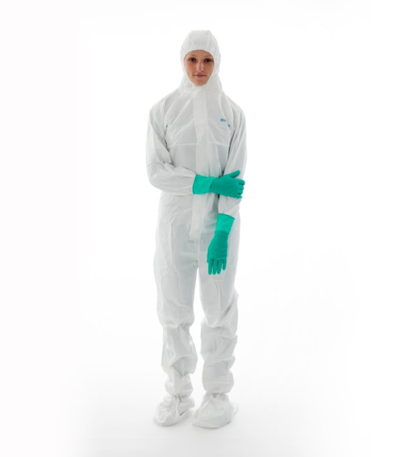  Ansell™ BioClean-D™ Coveralls with Hood and Integrated Boots