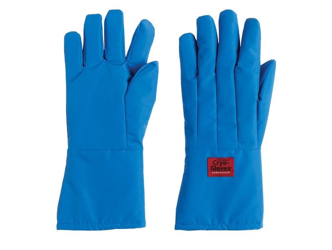 Tempshield&trade;&nbsp;Gants cryogéniques mi-bras étanches bleus Cryo-Gloves&trade;
