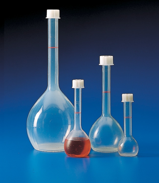 Kartell&trade;&nbsp;Fioles jaugées PMP transparentes (TPX&trade;) avec bouchon à vis