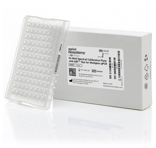 Applied Biosystems&amp;trade;&amp;nbsp;ABY&amp;trade; Dye Spectral Calibration Plate for Multiplex qPCR, 96-well