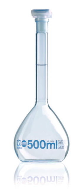 BRAND&trade;&nbsp;Class A Borosilicate Volumetric Flask with Polypropylene Stopper