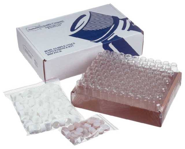 Thermo Scientific&amp;trade;&amp;nbsp;Kits pratiques non-assemblés : Flacons EPA avec capsules et septa