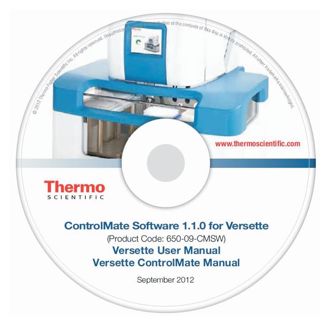 Thermo Scientific™ Versette™ ControlMate™ Software