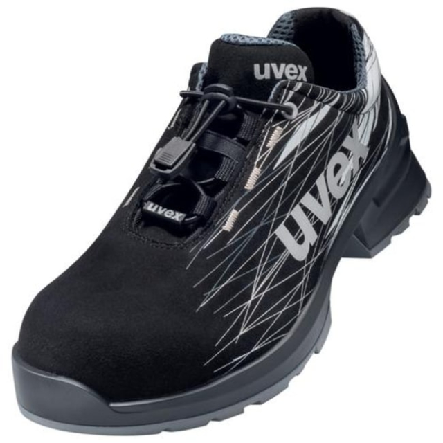 Uvex&amp;nbsp;Black/Silver 65570 Low Shoe - Width 14