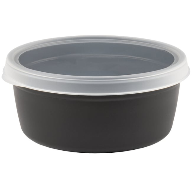 Gilac&amp;trade;&amp;nbsp;Round Black Airtight Box with Clear Lid