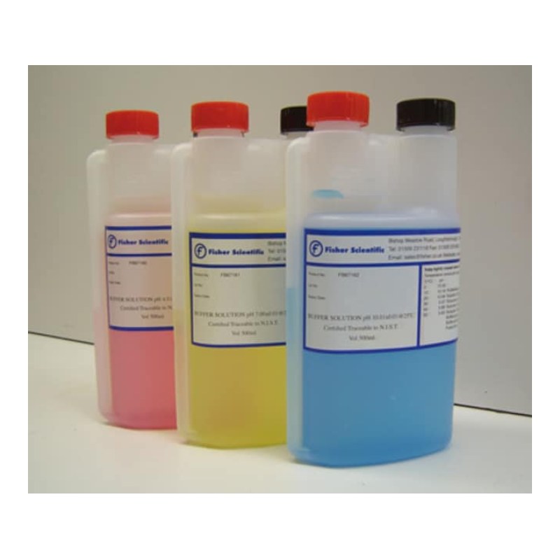 Solution tampon pH 10,01, flacon double col de 500 ml – Fisherbrand™