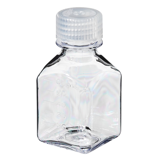 Thermo Scientific™ Flacons en polycarbonate carrés Nalgene™ avec bouchon
