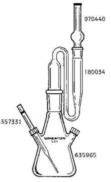 DWK Life Sciences&amp;nbsp;Tube de séchage Wheaton&amp;trade; avec joint 14/20