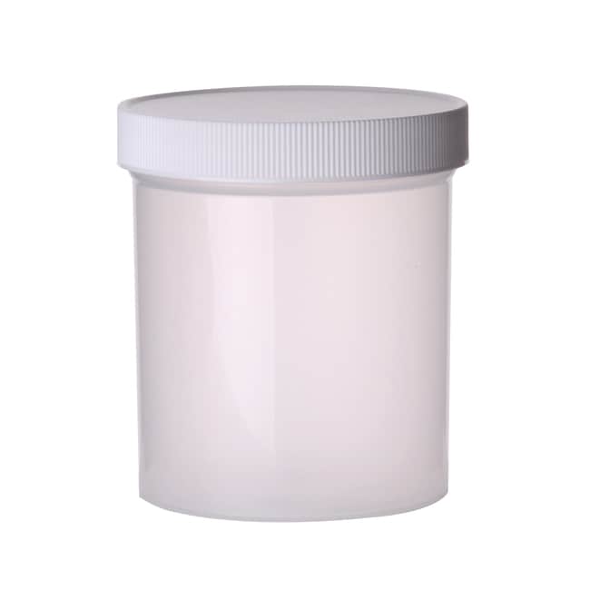 Fisherbrand™ Cuves à bords droits avec bouchons en polypropylène blanc