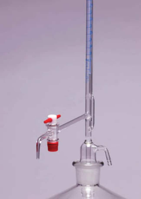 Burette automatique en verre borosilicaté