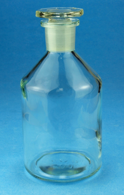  Karl Hecht™ Narrow Neck Clear Glass Bottles with Ground Stopper