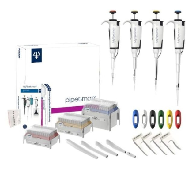 Gilson&amp;trade;&amp;nbsp;MyPIPETMAN&amp;trade; Select 4 Pipette Kit, P2, P20, P200, P1000