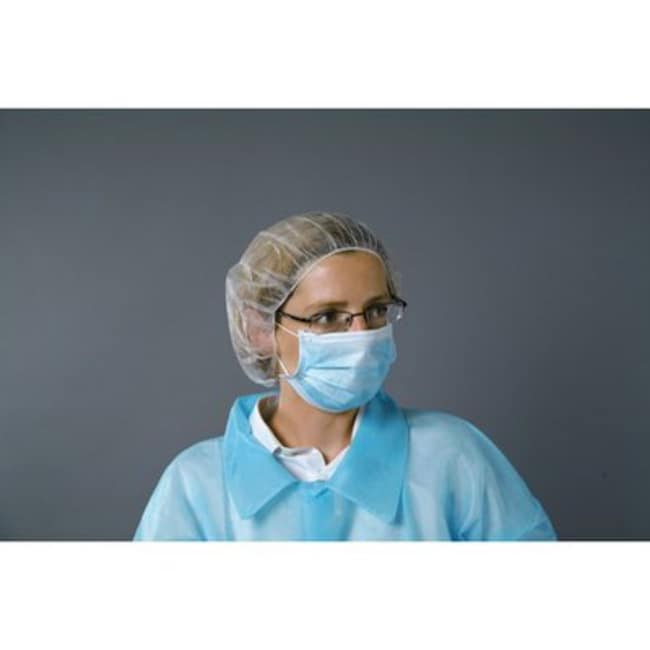 Mutexil&trade;&nbsp;Masques faciaux bleus en matériau non tissé à filtration élevé pour visiteurs