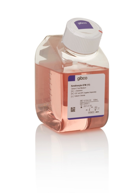 Gibco&amp;trade;&amp;nbsp;SFM de kératinocyte (1X), avec L-glutamine, sans chlorure de calcium