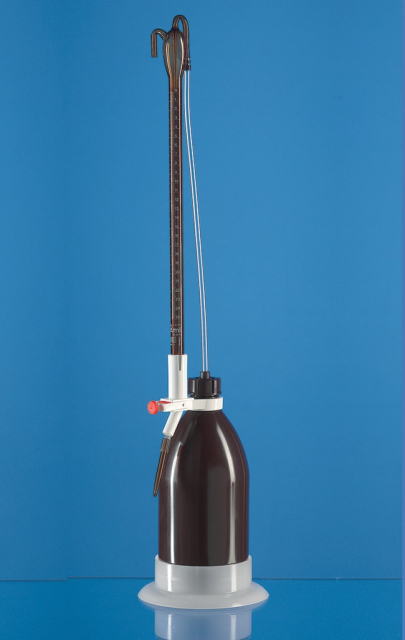 BRAND&amp;trade;&amp;nbsp;Burette automatique de modèle Schiling SilberBrand&amp;trade; AR-Glas&amp;trade; avec flacon de réservoir