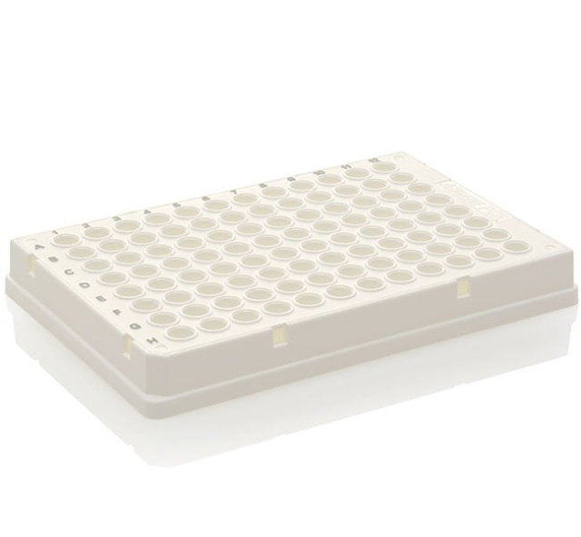 Thermo Scientific&amp;trade;&amp;nbsp;PCR Plate, 96-well, low profile, skirted, black lettering, white