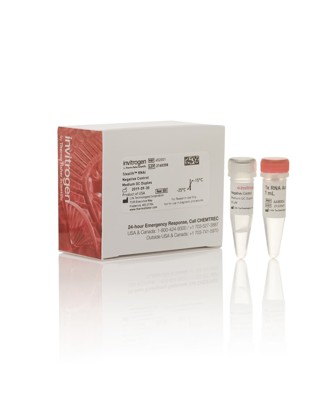Invitrogen™ Contrôle négatif de siARN Stealth RNAi™, GC moy.