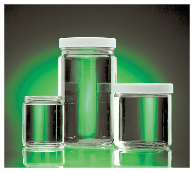  DWK Life Sciences Cuves droites transparentes avec bouchons à doublure en polyvinyle Wheaton™