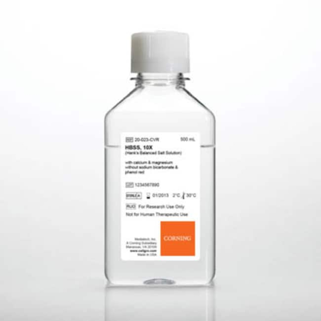 Corning&amp;trade;&amp;nbsp;Solution de HBS Media Tech&amp;trade; avec Ca Mg, sans rouge de phénol, NaBic