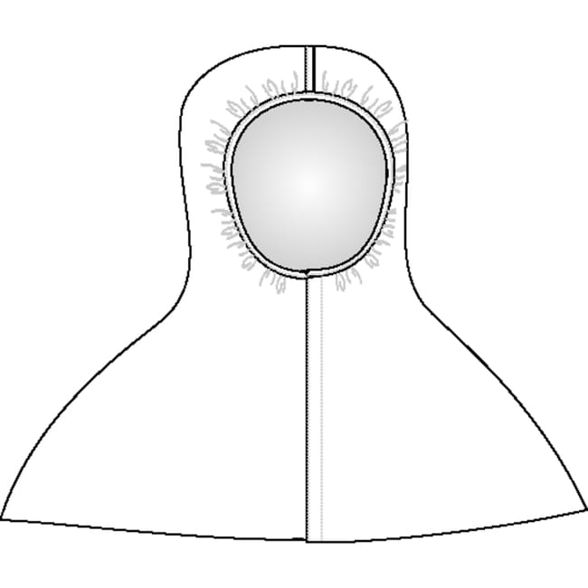 Uvex&trade;&nbsp;Capuche de protection chimique en polypropylène jetable