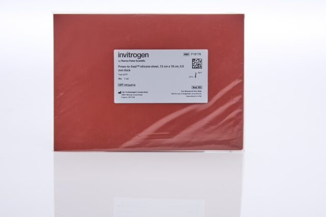 Invitrogen&trade;&nbsp;Press-to-Seal&trade; Silicone Sheet, 13 cm x 18 cm, 0.5 mm thick