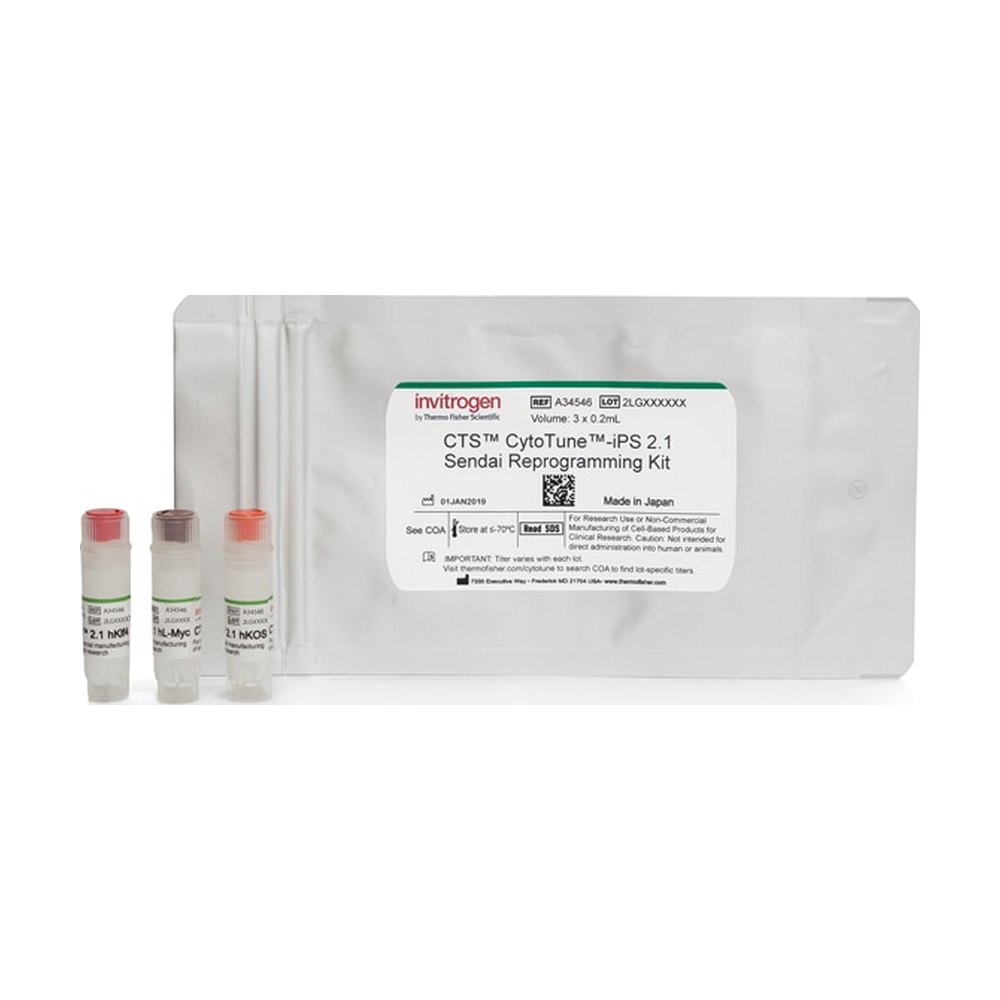 Invitrogen&trade;&nbsp;CTS&trade; CytoTune&trade;-iPS 2.1 Sendai Reprogramming Kit