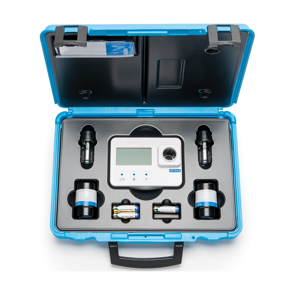 Photomètre chlore total, jusqu'à 0,500 mg/L, livré en mallette avec solutions étalons – HI97761C – Hanna Instruments