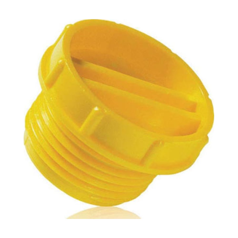 Poeppelmann&trade;&nbsp;Couvercles à vis jaunes en PEHD série GPN 700