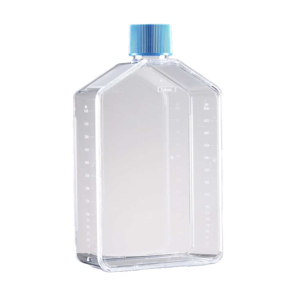 Corning&trade;&nbsp;Flacon de culture cellulaire au col droit rectangulaire carboxylé PureCoat&trade; avec bouchon ventilé