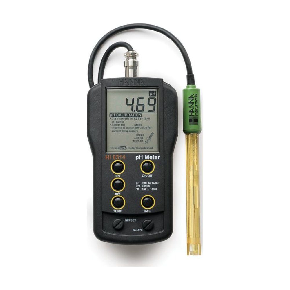 pH-/mV-mètre portable Hanna HI8314 – pH/mV/température, étalonnage manuel