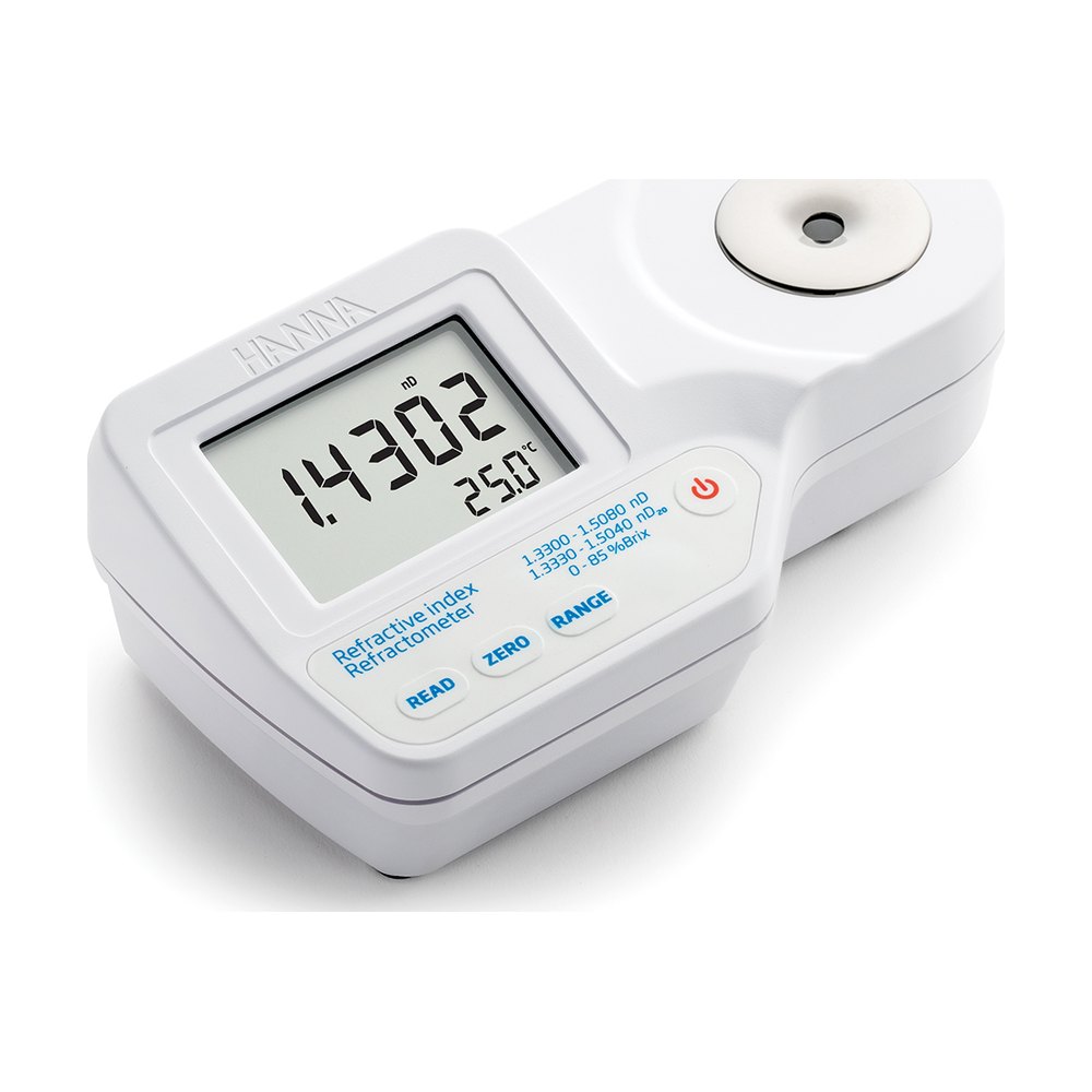 Réfractomètre numérique portatif étanche, indice de réfraction et % Brix – HI96800 – Hanna Instruments