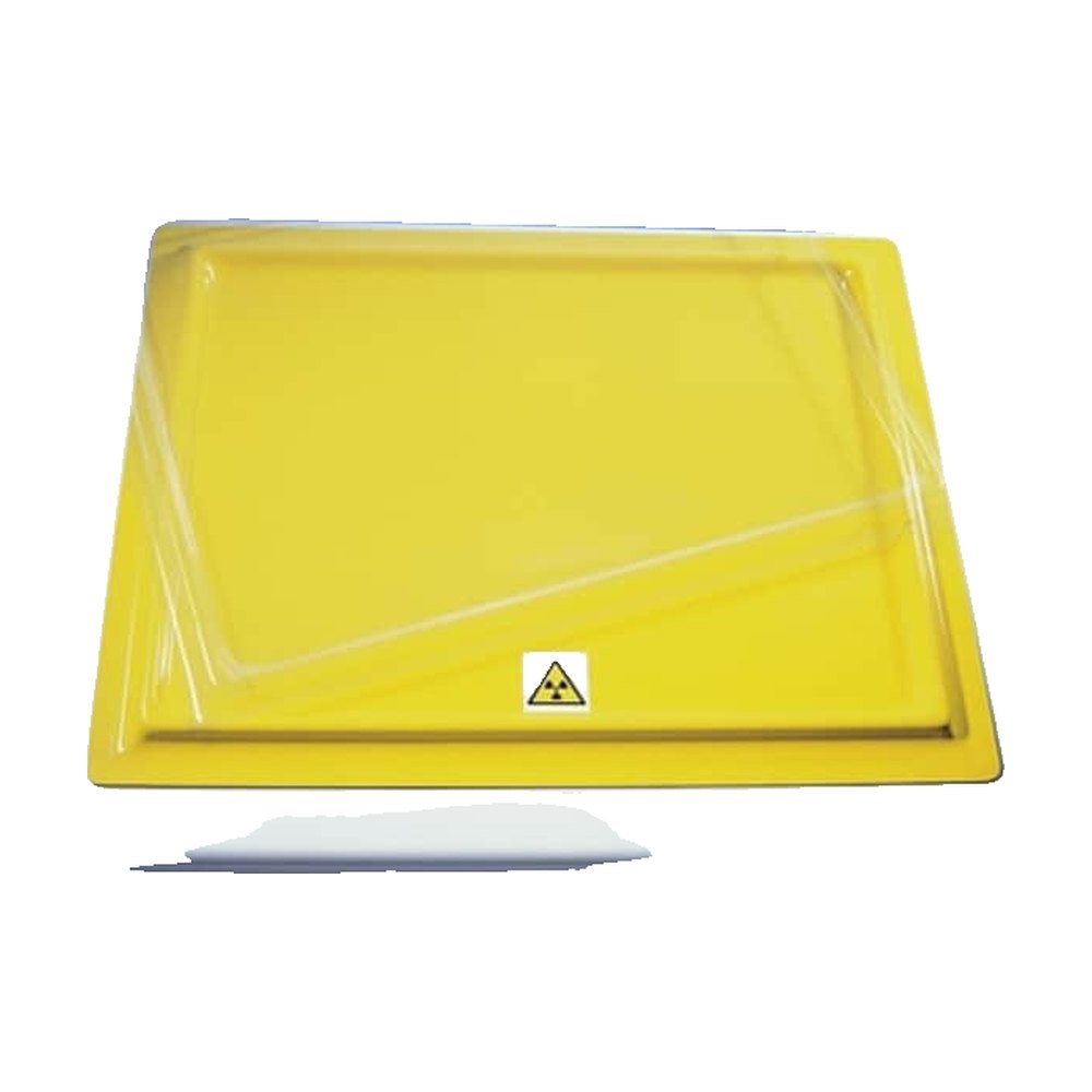 Fisherbrand&trade;&nbsp;Plateaux Bio-Hazard en plastique blanc