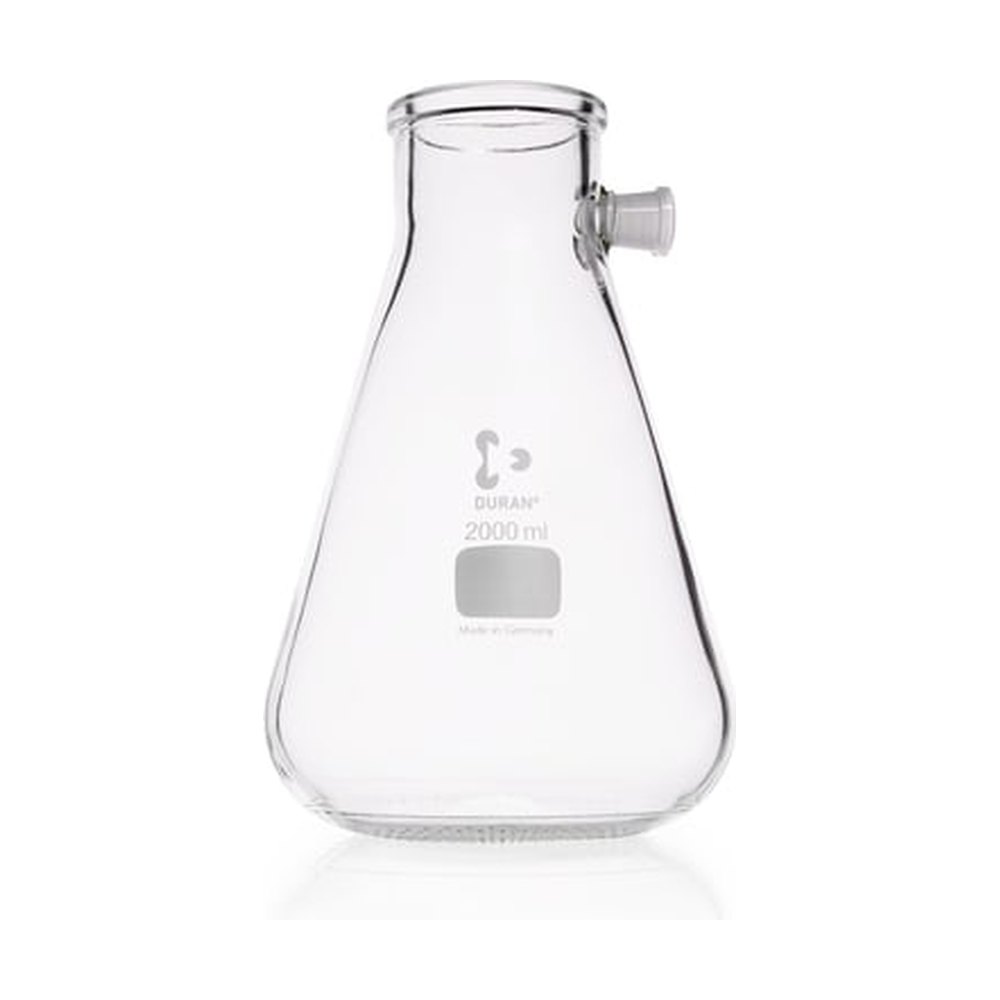 DWK Life Sciences DURAN™ Fiole à vide, avec tubulure latérale, forme Erlenmeyer