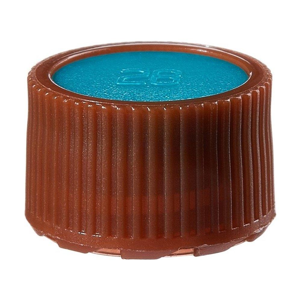 Thermo Scientific™ Bouchons ambrés à profil haut en PPCO Nalgene™, avec inserts de couleur pour flacons de micro-conditionnement : non stériles