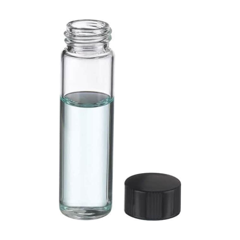 Cole-Parmer&trade;&nbsp;Flacons en verre transparent Wheaton&trade; avec bouchon fileté revêtu de PTFE / caoutchouc