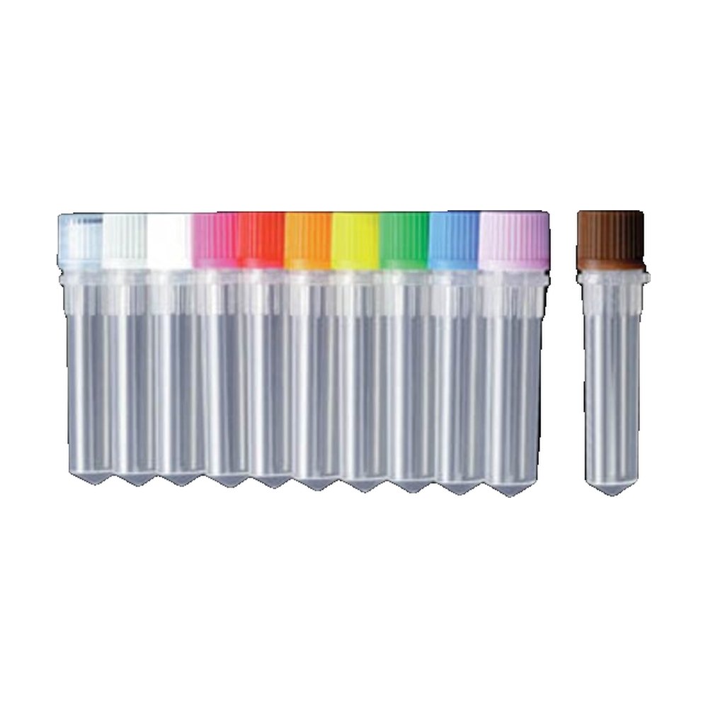 Tube à visser 2 mL jaune, lot de 500