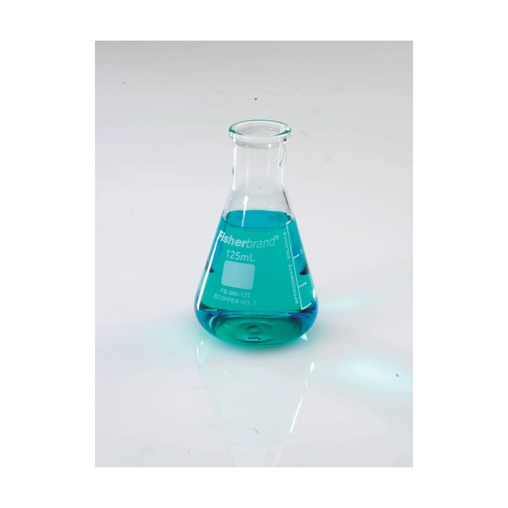 Fisherbrand&trade;&nbsp;Flacons Erlenmeyer à col étroit réutilisables en verre