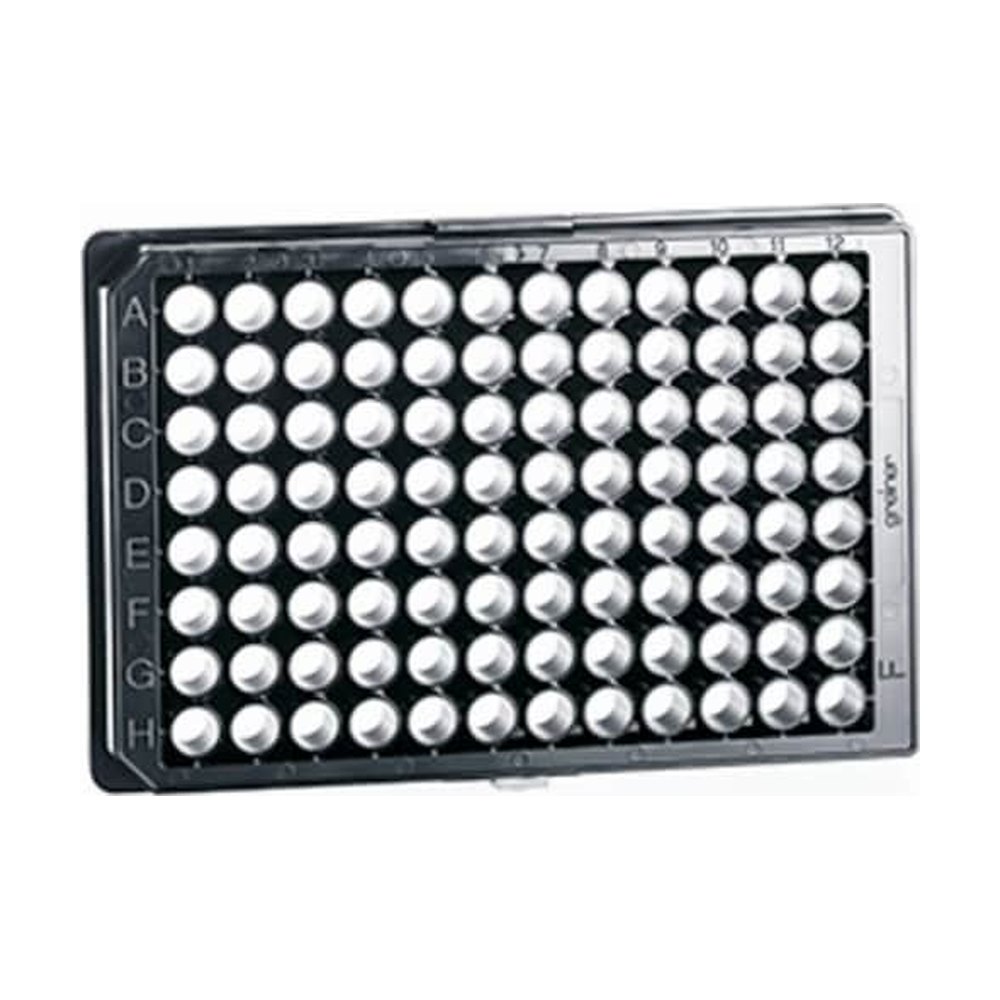 Greiner Bio-One&nbsp;Microplaque &mu;Clear&trade; à 96 puits, traitée pour la répulsion cellulaire, à fond plat